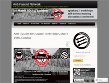 Tablet Screenshot of antifascistnetwork.org